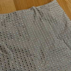 H&M Studded Grey Miniskirt